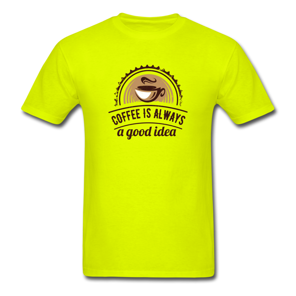 Unisex Classic Coffee T-Shirt - safety green