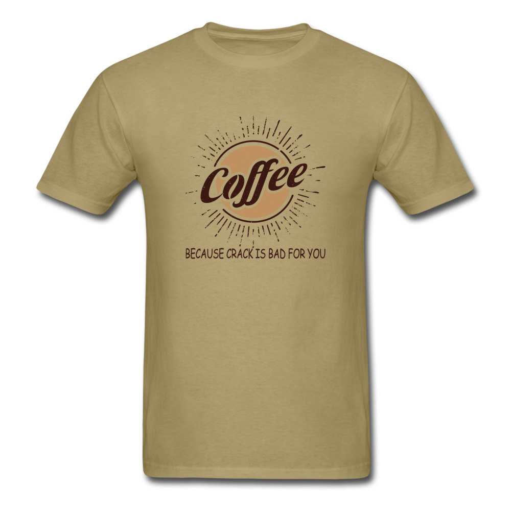 Unisex Classic Coffee Crack T-Shirt - khaki