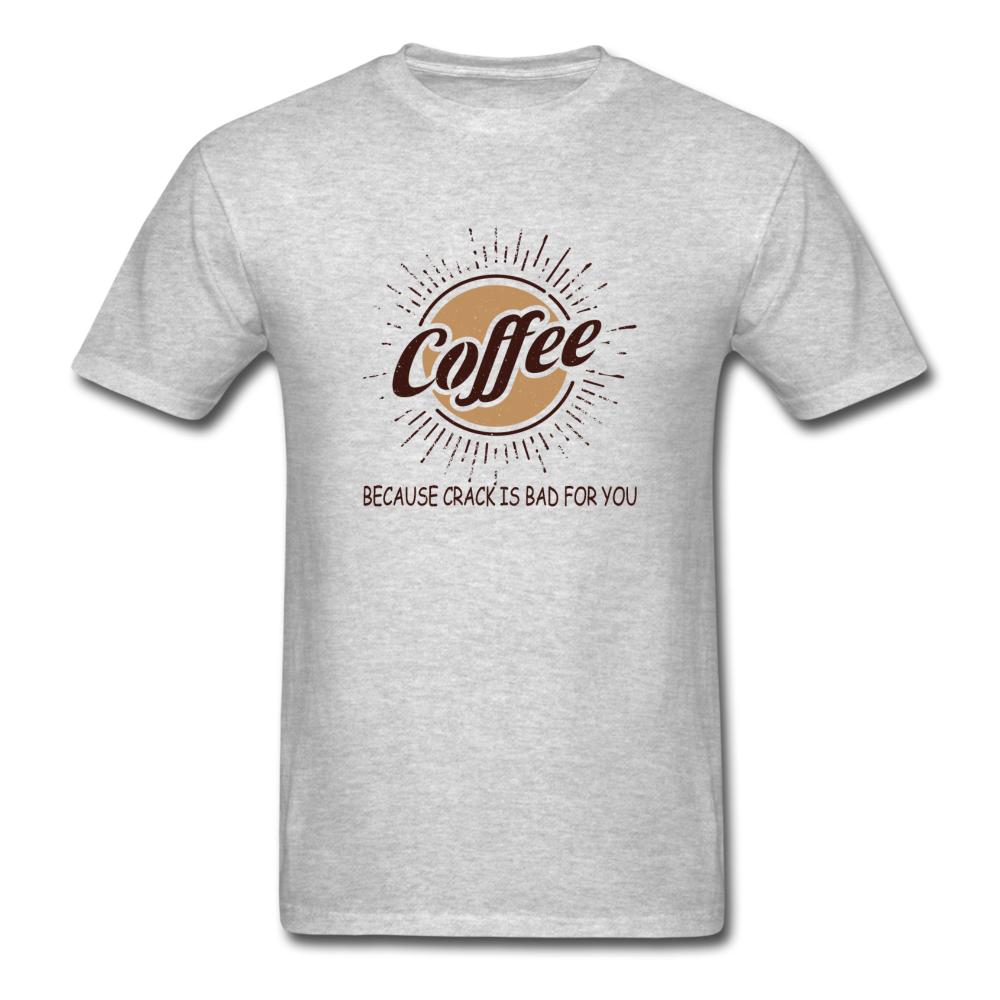 Unisex Classic Coffee Crack T-Shirt - heather gray