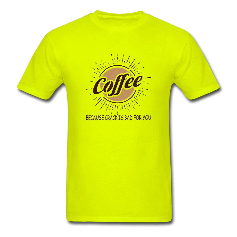 Unisex Classic Coffee Crack T-Shirt - safety green