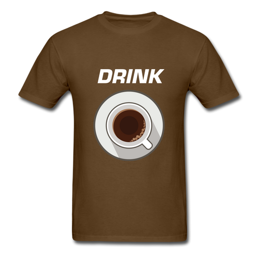 Unisex Classic Drink Coffee T-Shirt - brown