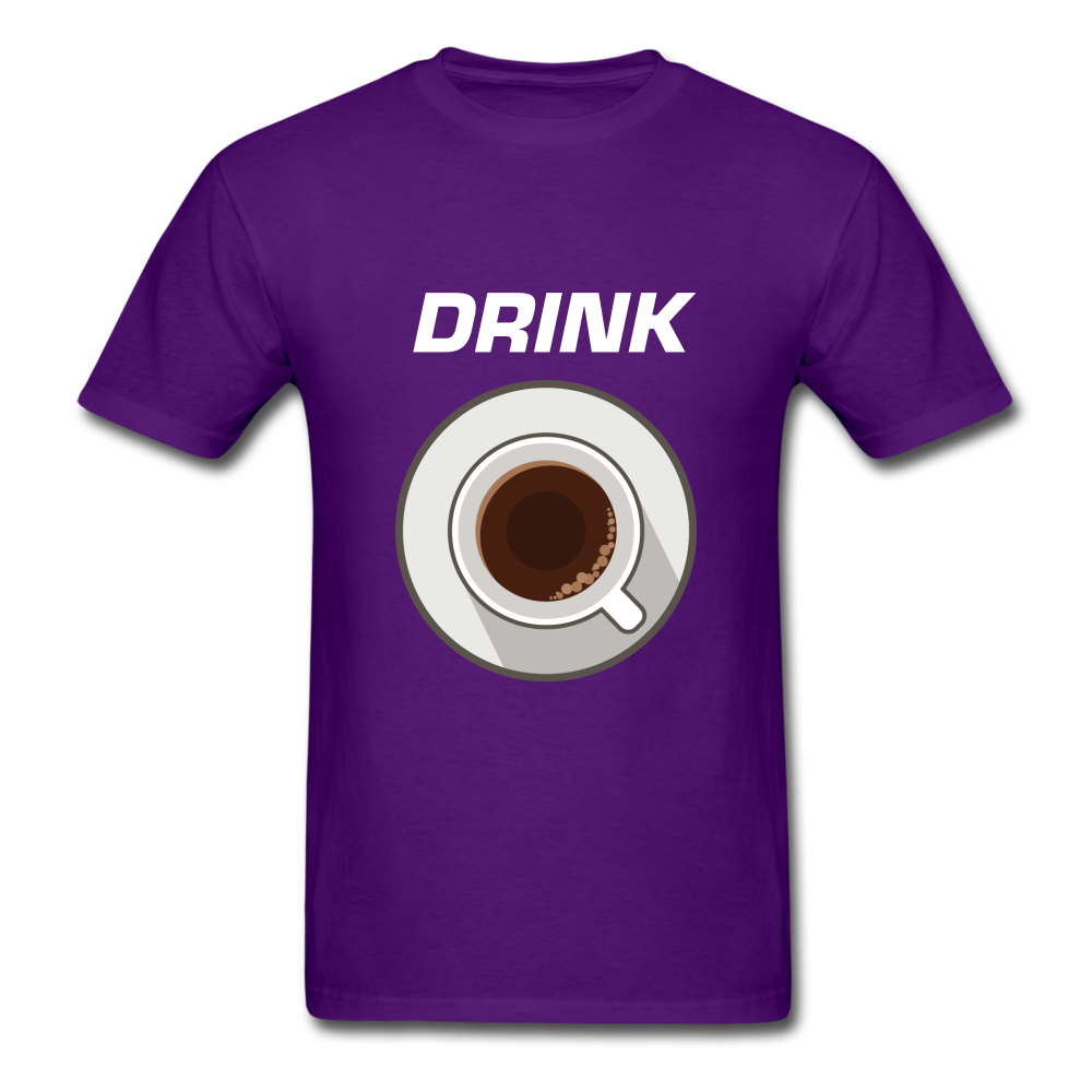 Unisex Classic Drink Coffee T-Shirt - purple