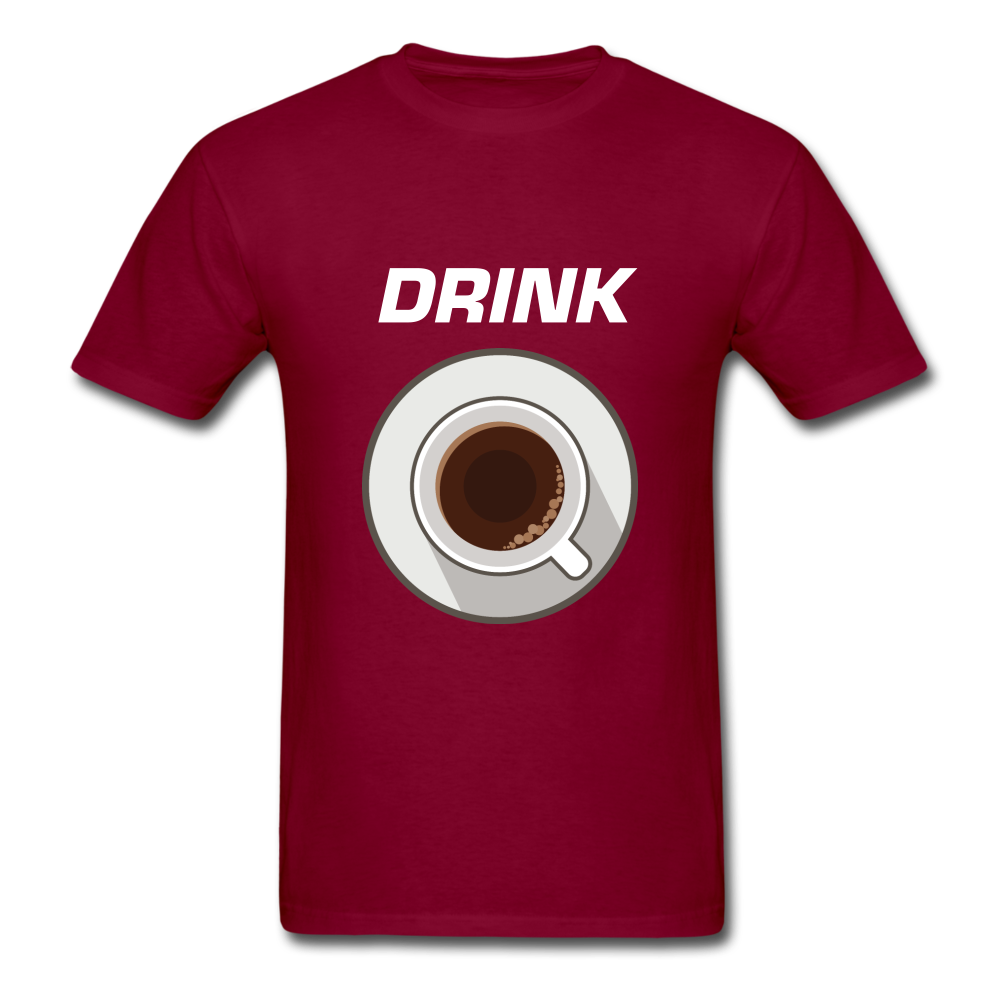 Unisex Classic Drink Coffee T-Shirt - burgundy