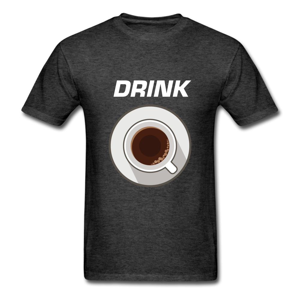 Unisex Classic Drink Coffee T-Shirt - heather black