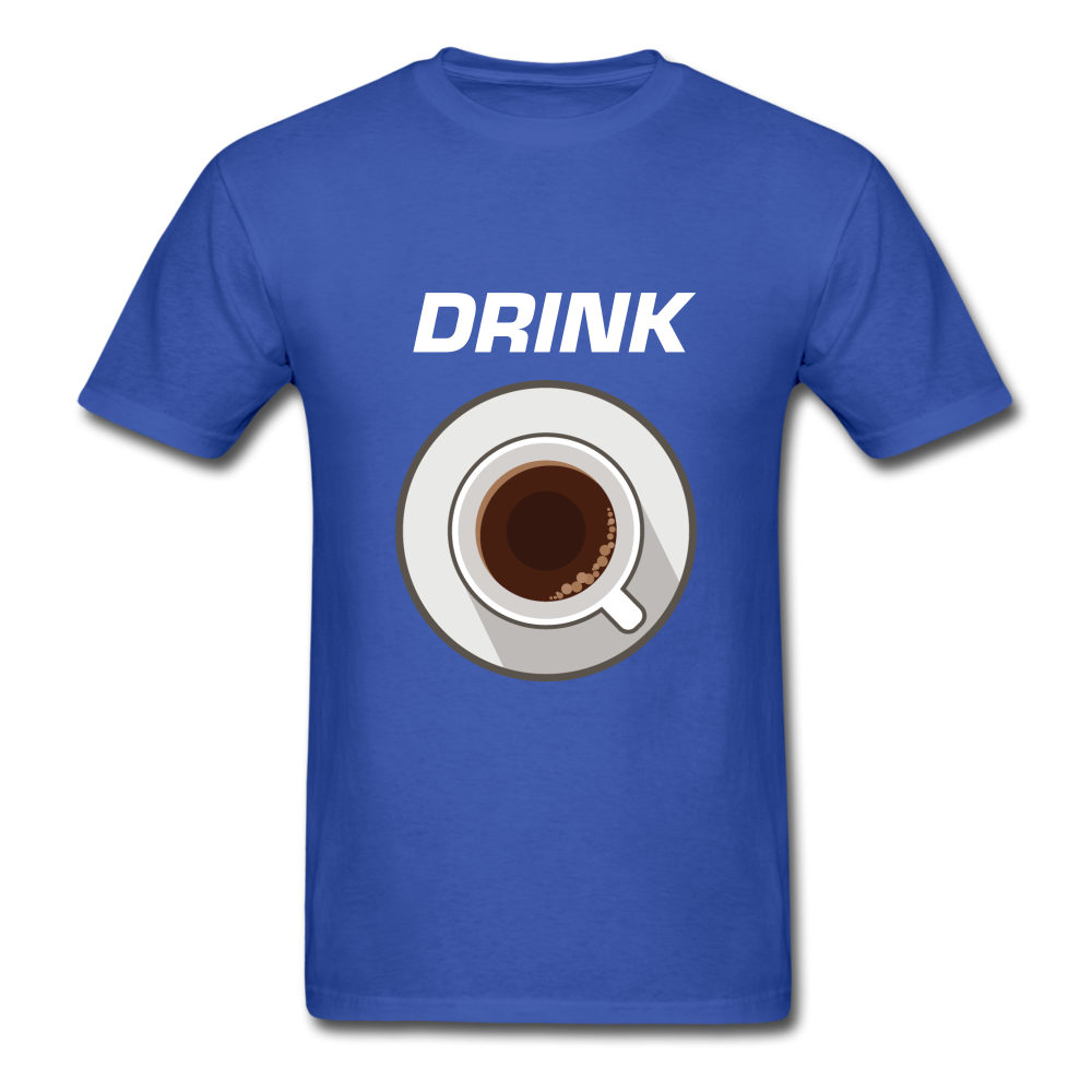 Unisex Classic Drink Coffee T-Shirt - royal blue