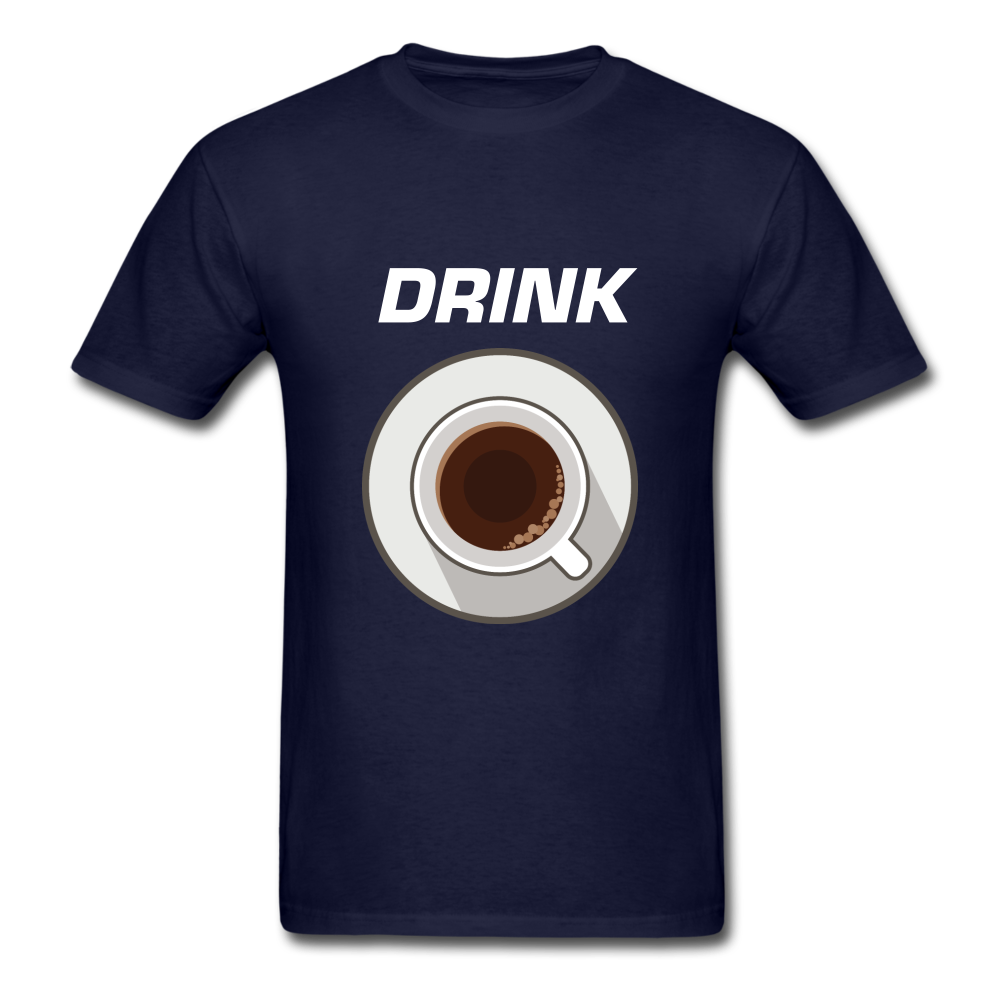 Unisex Classic Drink Coffee T-Shirt - navy