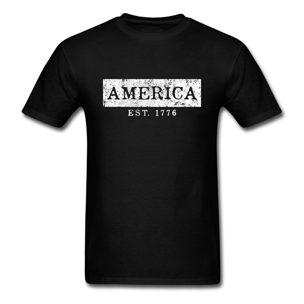 Unisex Classic USA America 1776 T-Shirt - black