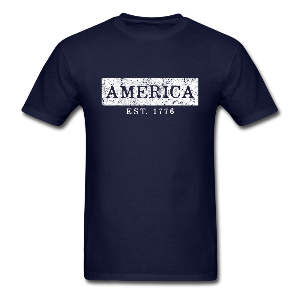 Unisex Classic USA America 1776 T-Shirt - navy