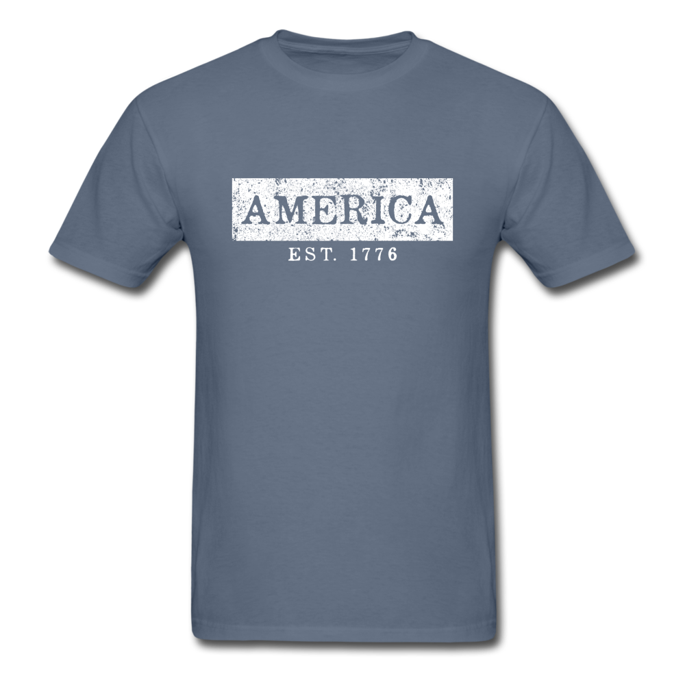 Unisex Classic USA America 1776 T-Shirt - denim