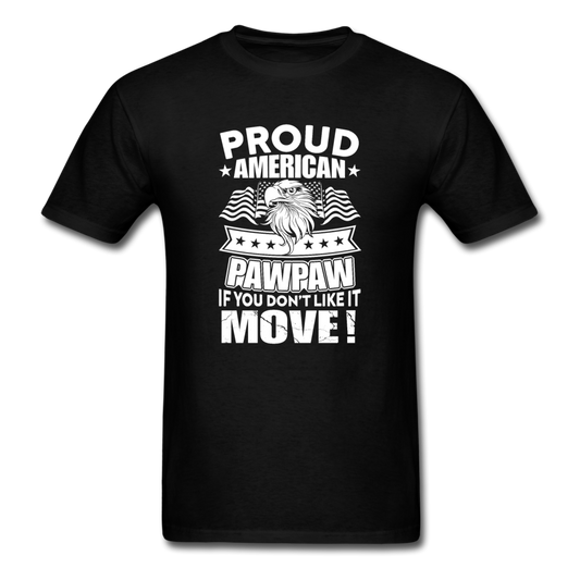 Unisex Classic Proud American PawPaw T-Shirt - black