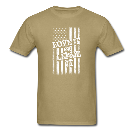 Unisex Classic USA Love It or Leave It T-Shirt - khaki