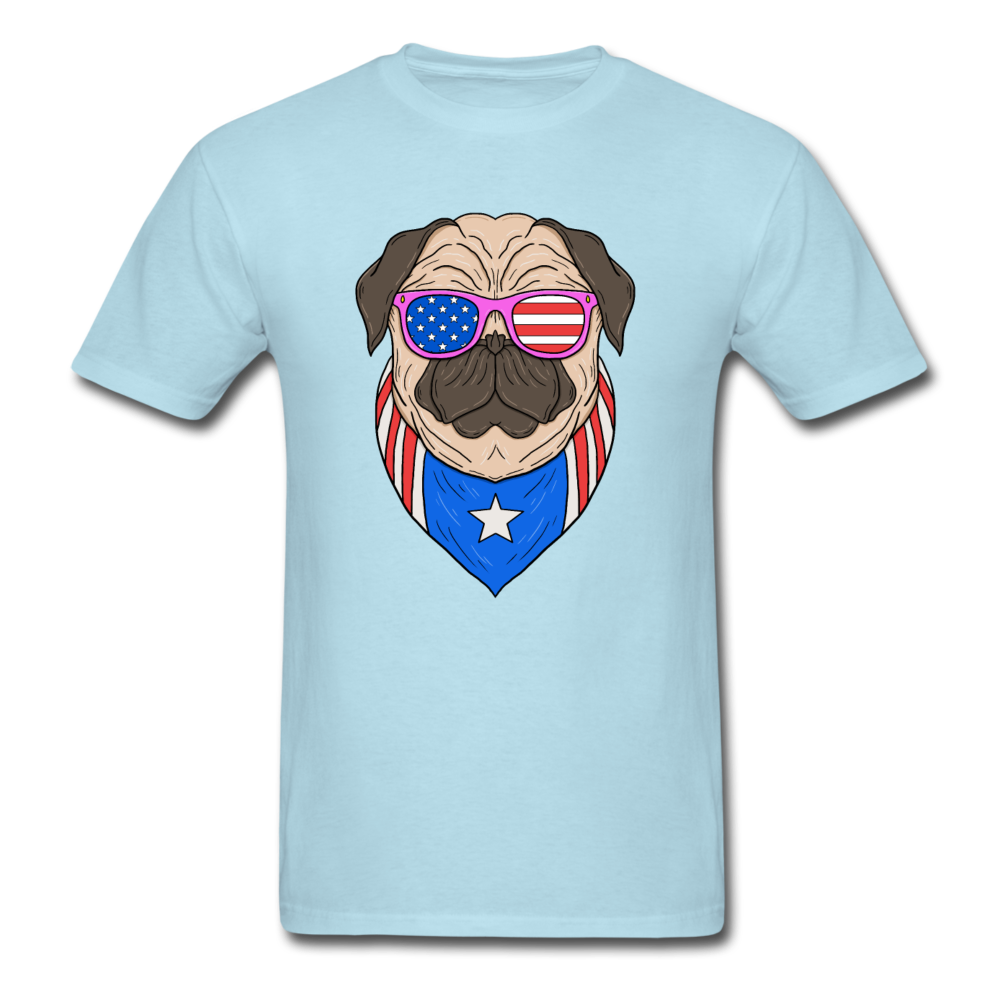 Unisex Classic USA Cool Dog T-Shirt - powder blue