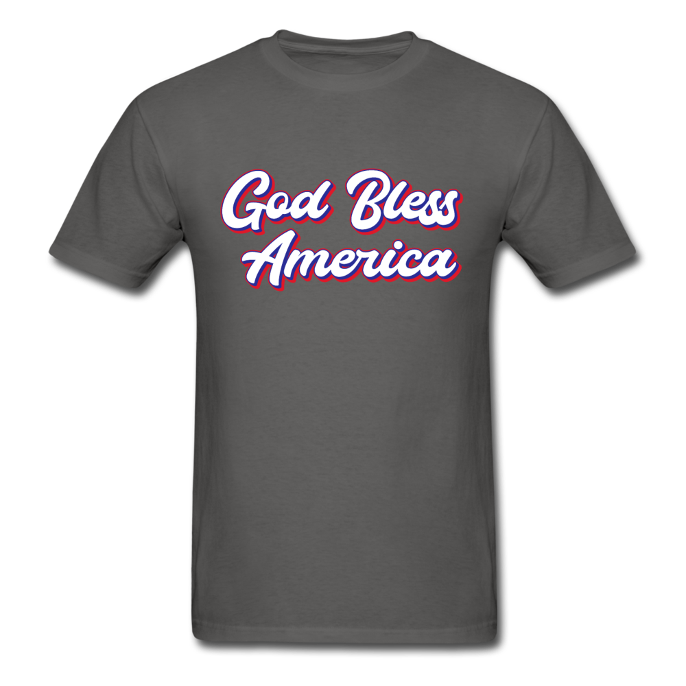 Unisex Classic USA God Bless America T-Shirt - charcoal