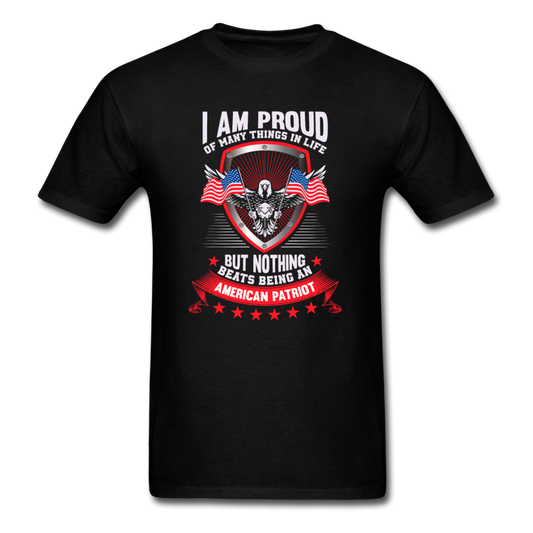 Unisex Classic USA Proud American Patriot T-Shirt - black