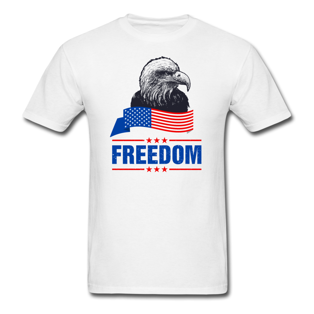 Unisex Classic Freedom Eagle T-Shirt - white