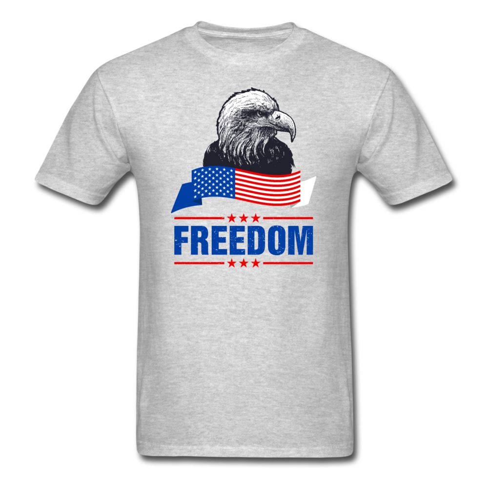 Unisex Classic Freedom Eagle T-Shirt - heather gray