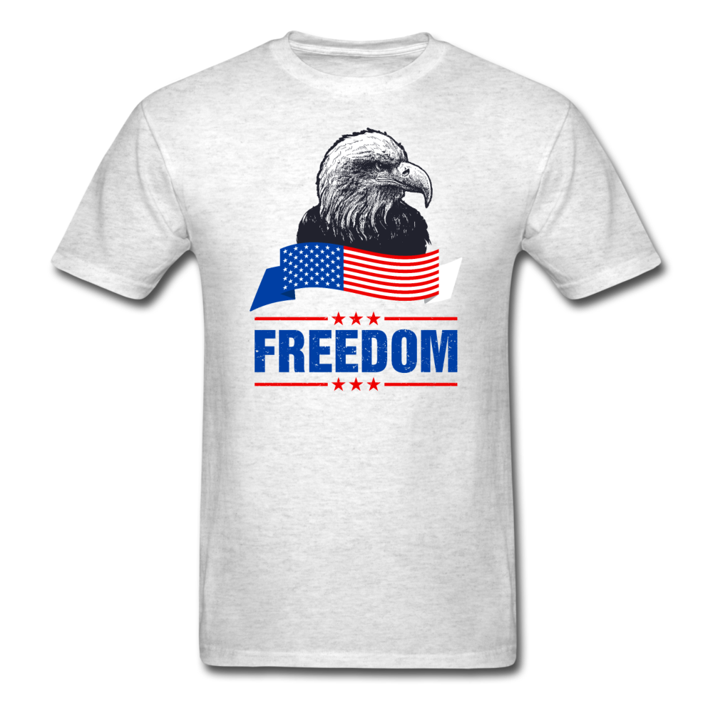 Unisex Classic Freedom Eagle T-Shirt - light heather gray