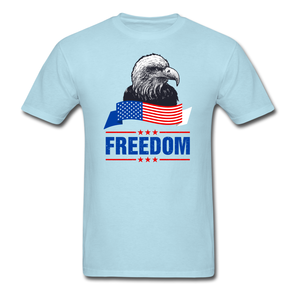 Unisex Classic Freedom Eagle T-Shirt - powder blue