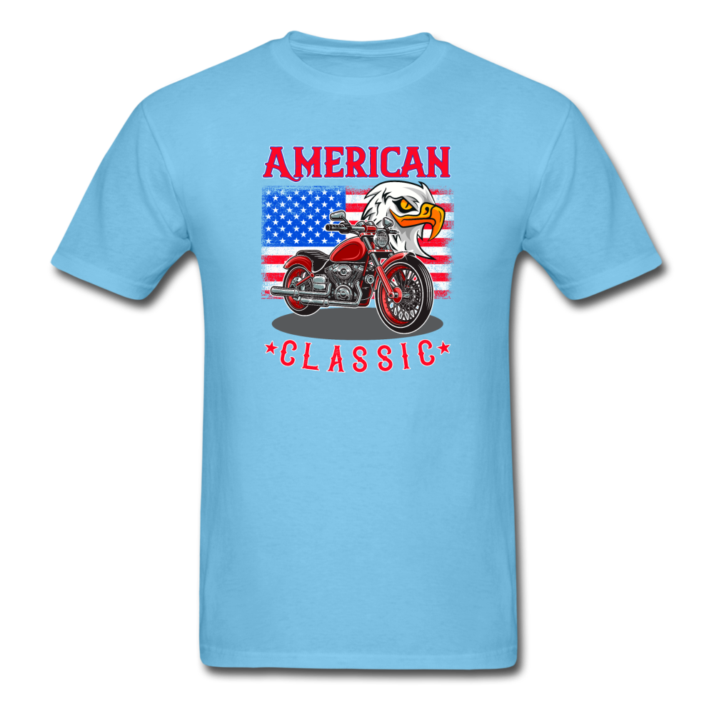 Unisex Classic USA T-Shirt - aquatic blue