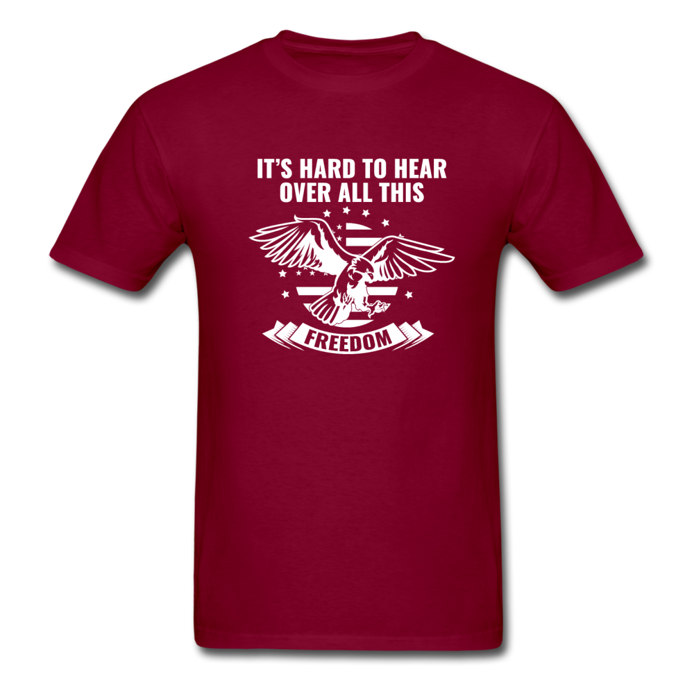 Unisex Classic USA Freedom T-Shirt - burgundy