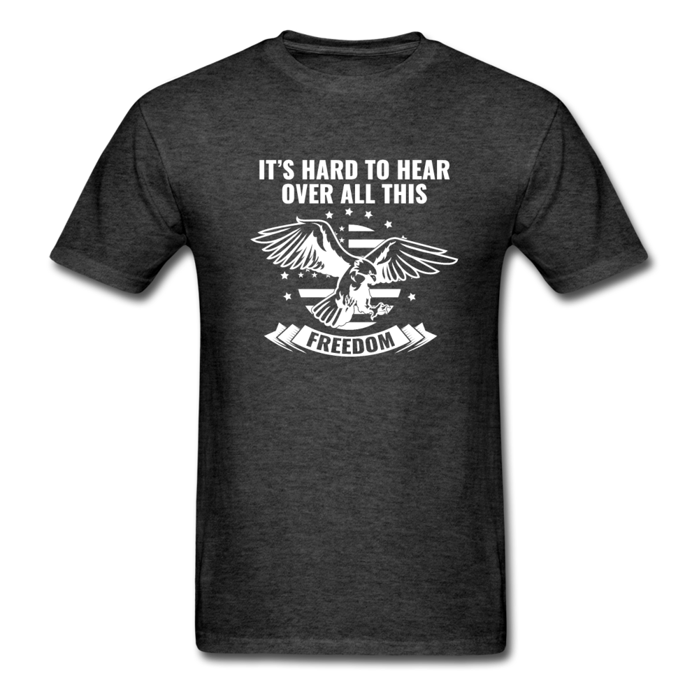 Unisex Classic USA Freedom T-Shirt - heather black