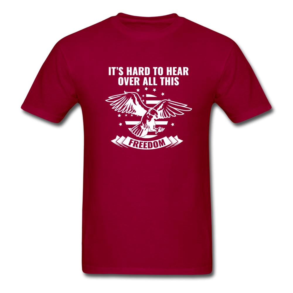 Unisex Classic USA Freedom T-Shirt - dark red