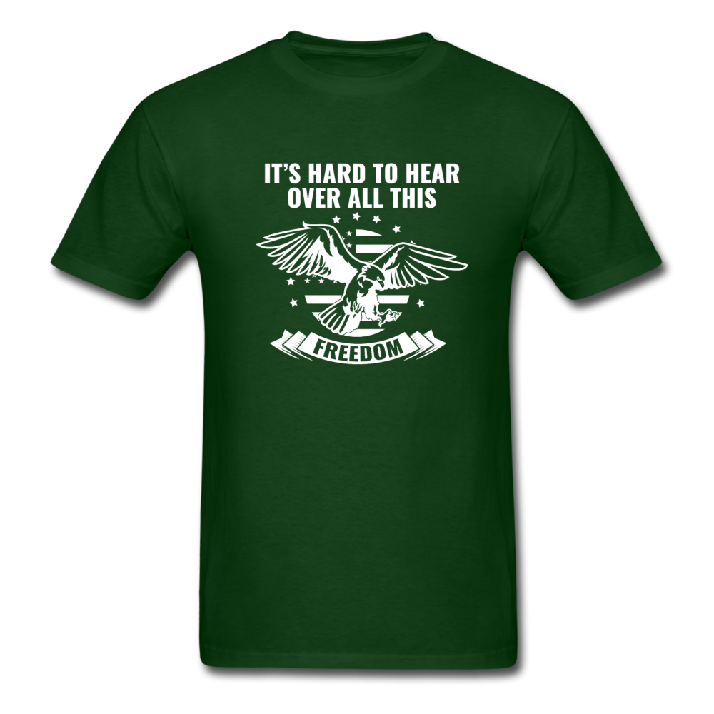 Unisex Classic USA Freedom T-Shirt - forest green