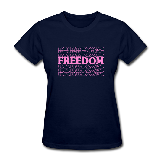 Women's USA Freedom T-Shirt - navy