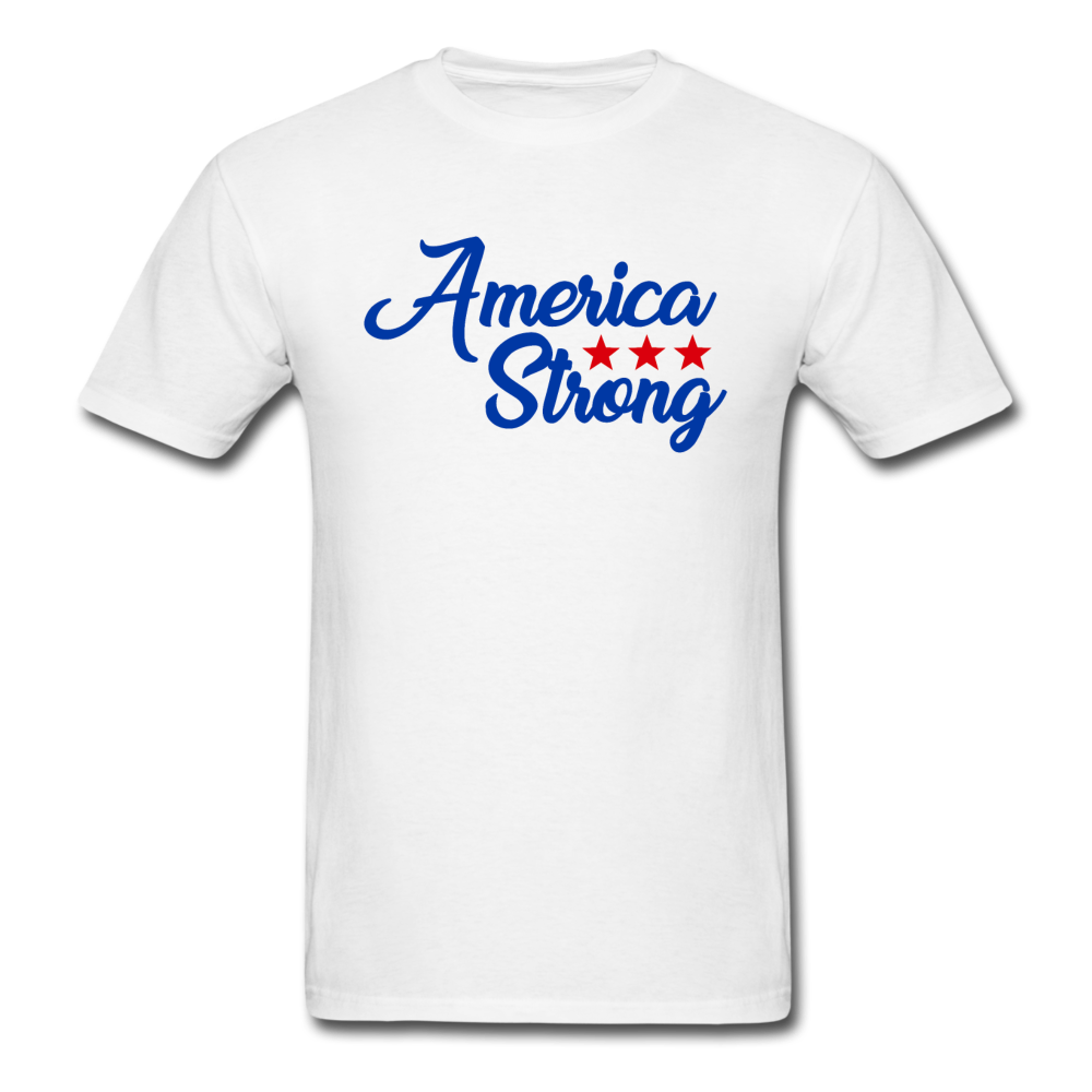 Unisex Classic America Strong T-Shirt - white