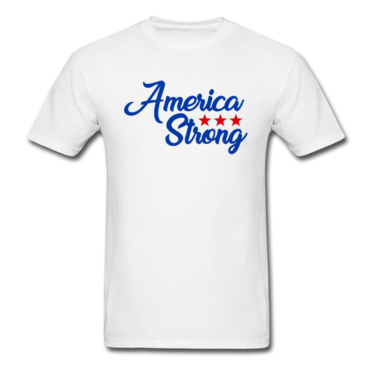 Unisex Classic America Strong T-Shirt - white