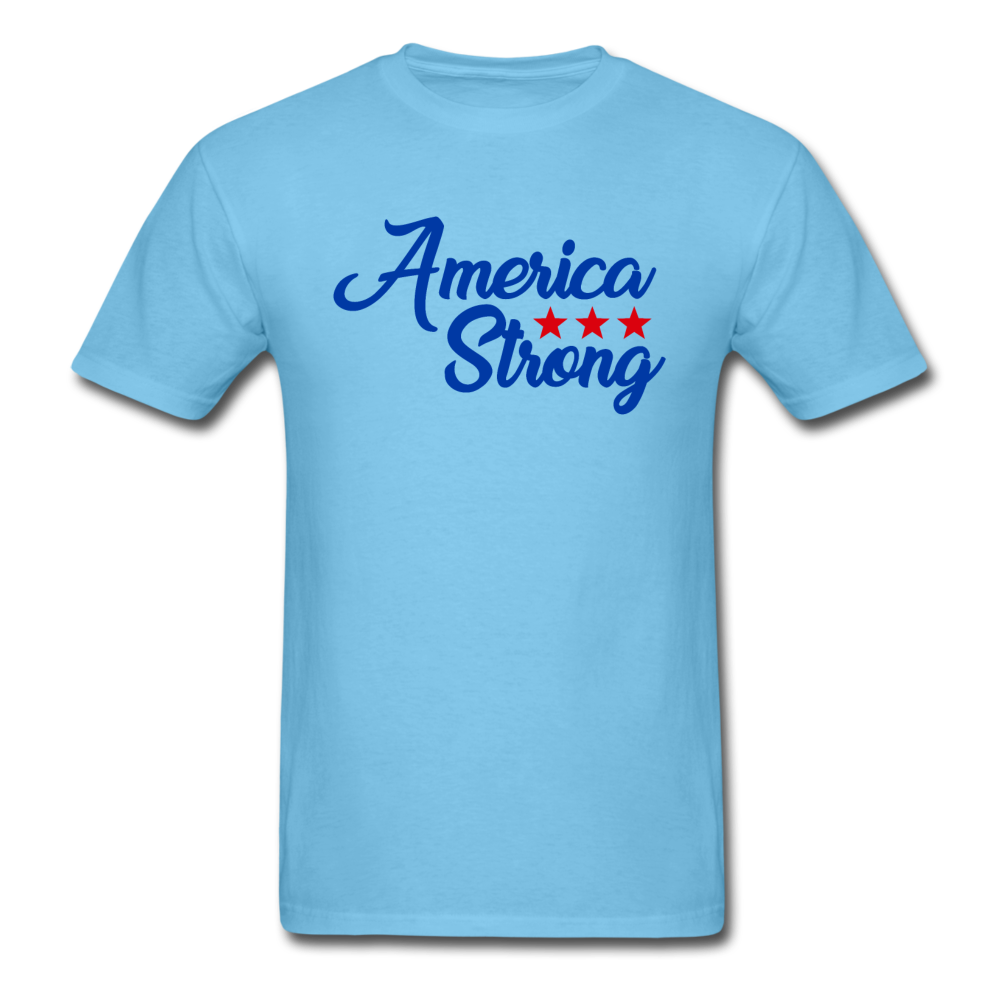 Unisex Classic America Strong T-Shirt - aquatic blue