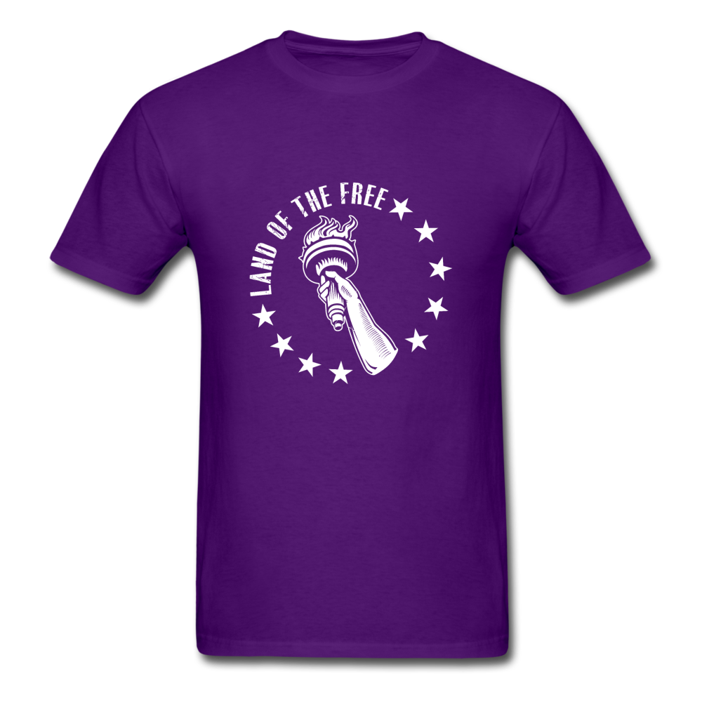 Unisex Classic USA Land of the Free T-Shirt - purple