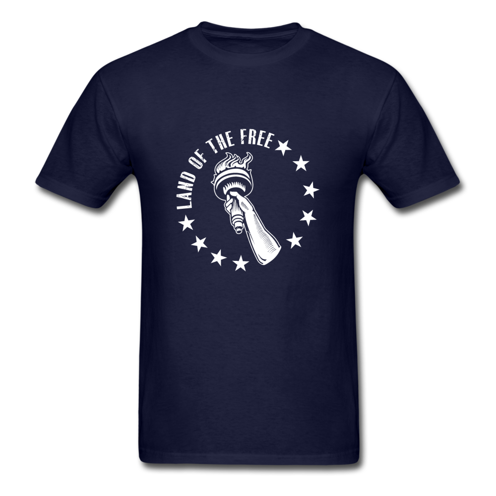 Unisex Classic USA Land of the Free T-Shirt - navy