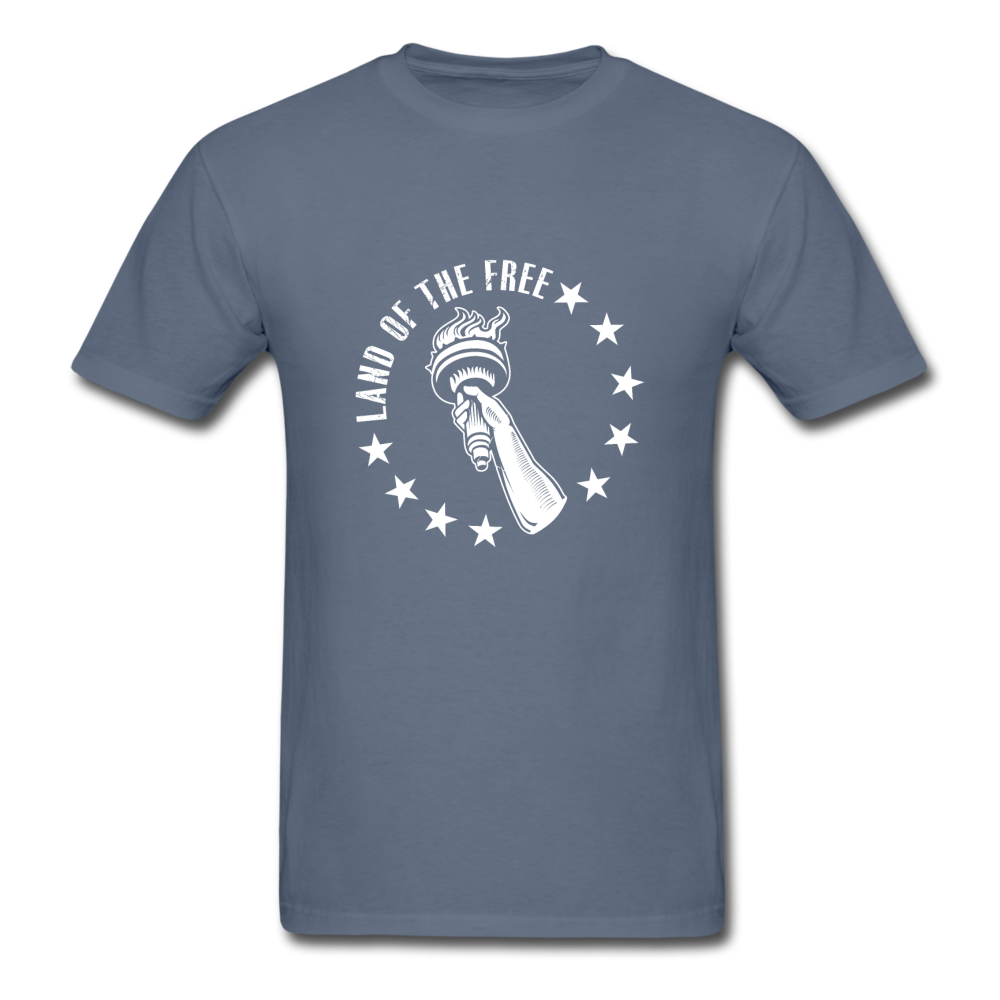 Unisex Classic USA Land of the Free T-Shirt - denim