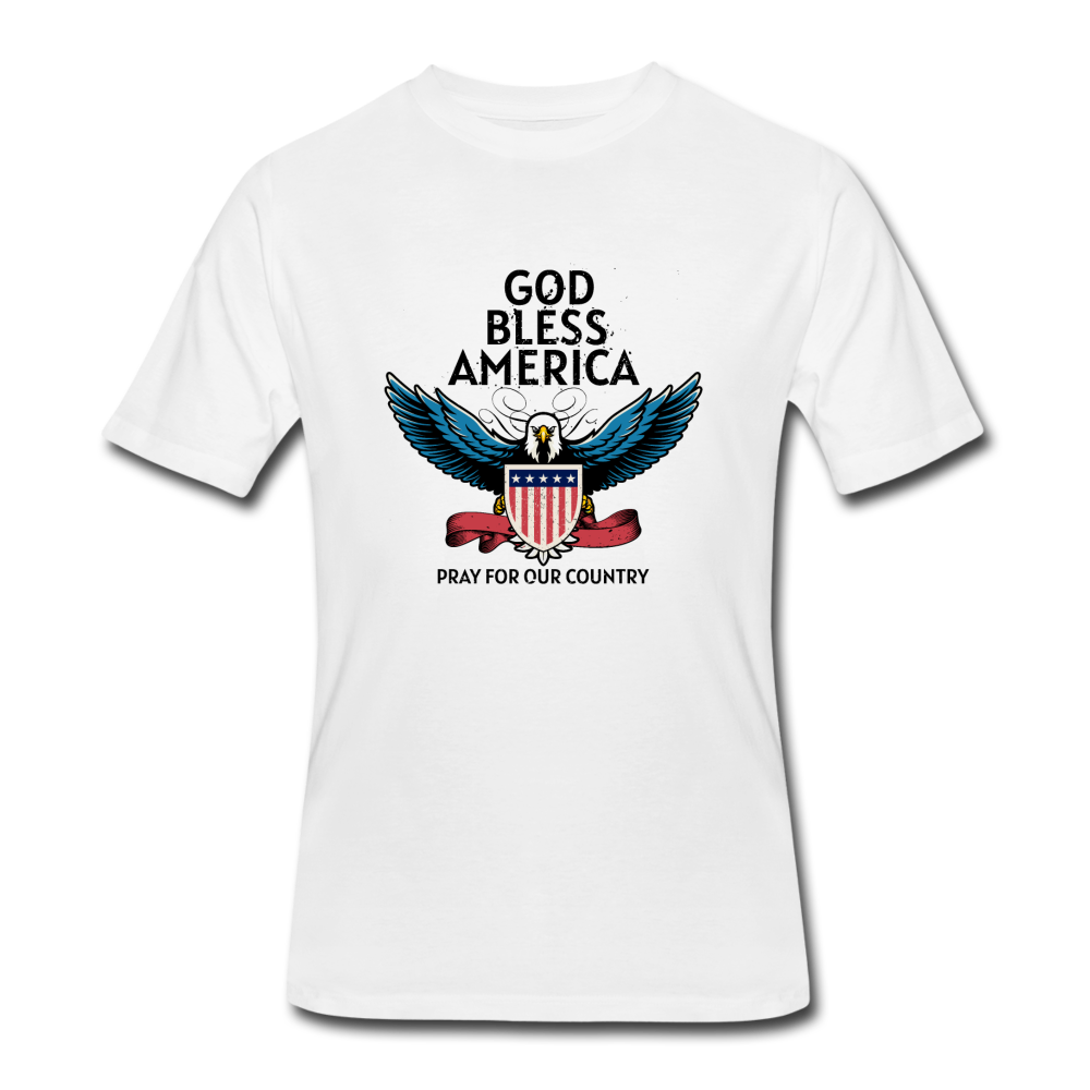 Men’s 50/50 Pray for our Country T-Shirt - white