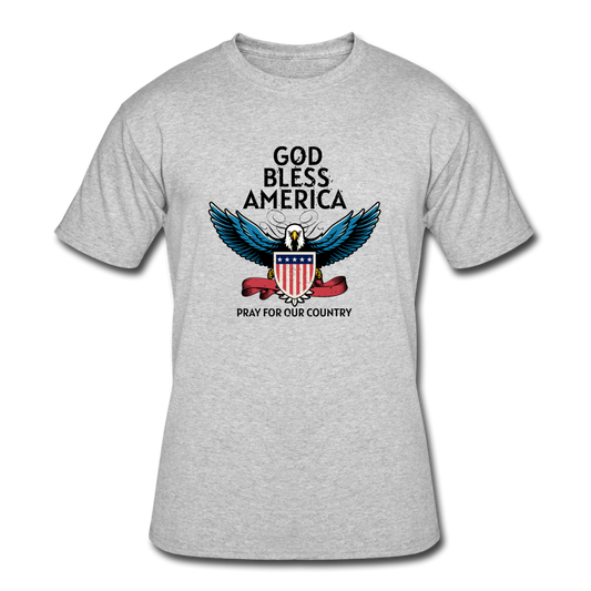 Men’s 50/50 Pray for our Country T-Shirt - heather gray