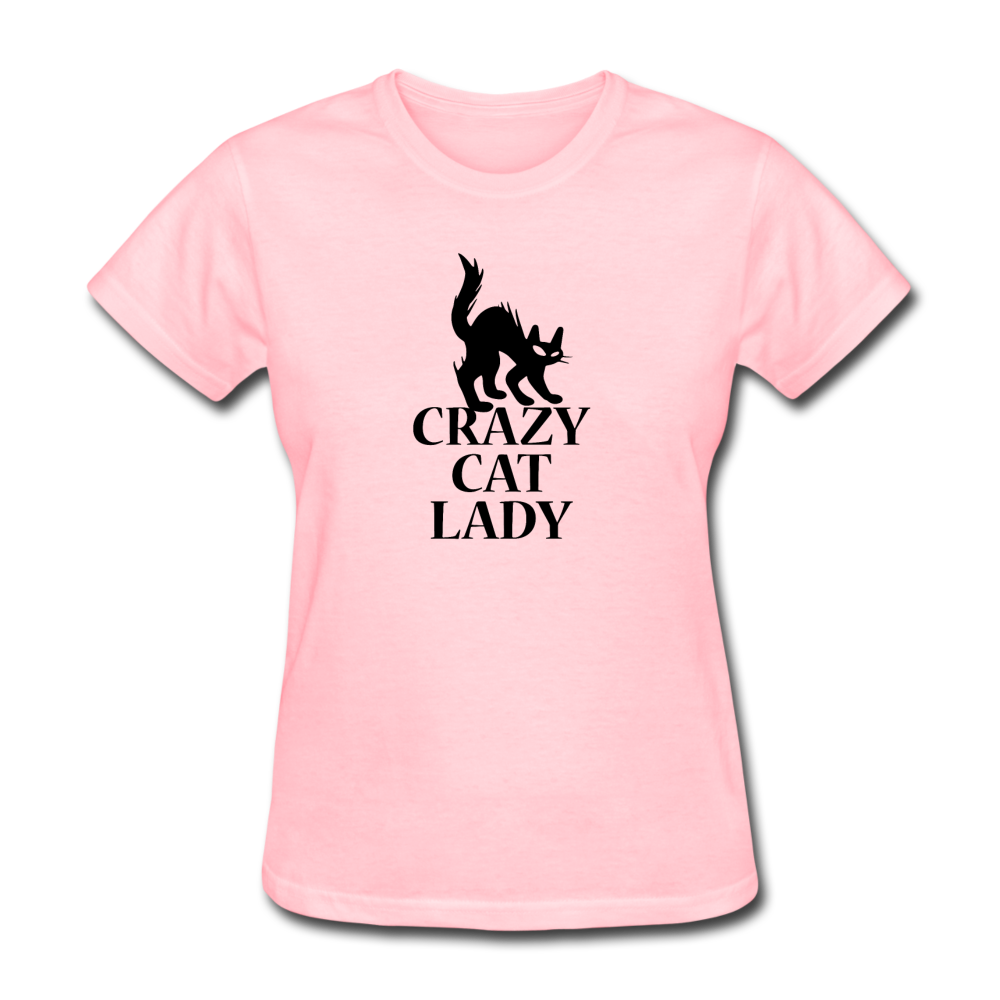Women's Crazy Cat Lady T-Shirt - pink