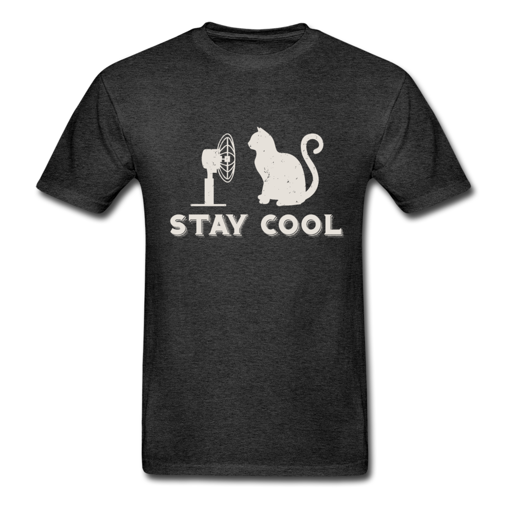 Hanes Adult Tagless Stay Cool Cat T-Shirt - charcoal gray
