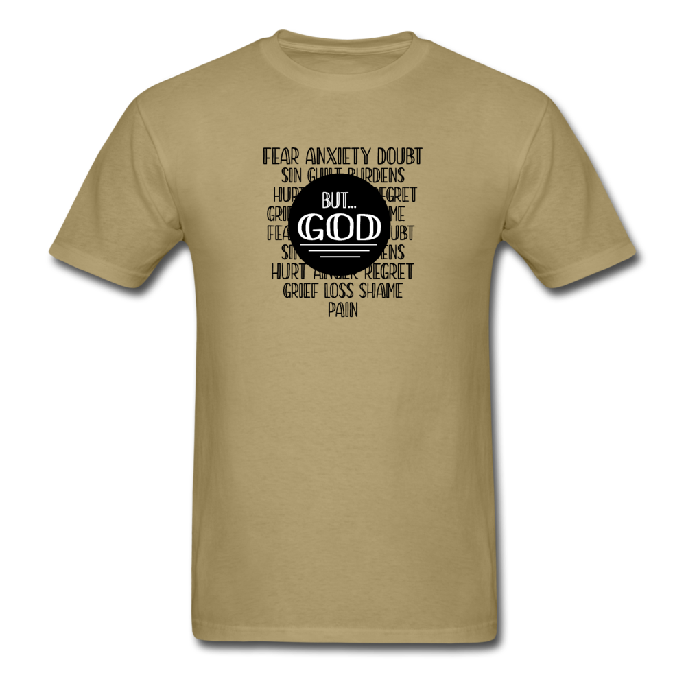 Unisex Classic But God T-Shirt - khaki