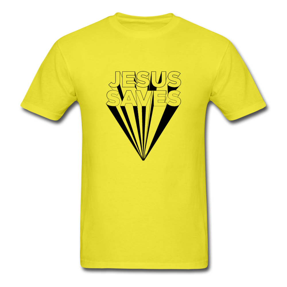 Unisex Classic Jesus Saves T-Shirt - yellow