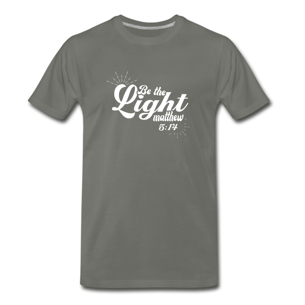 Men's Premium Be the Light T-Shirt - asphalt gray