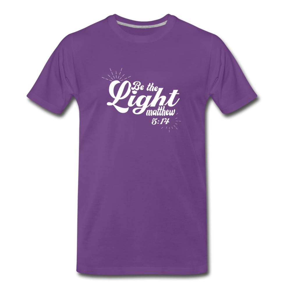 Men's Premium Be the Light T-Shirt - purple