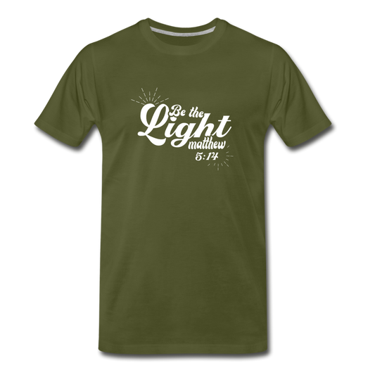 Men's Premium Be the Light T-Shirt - olive green