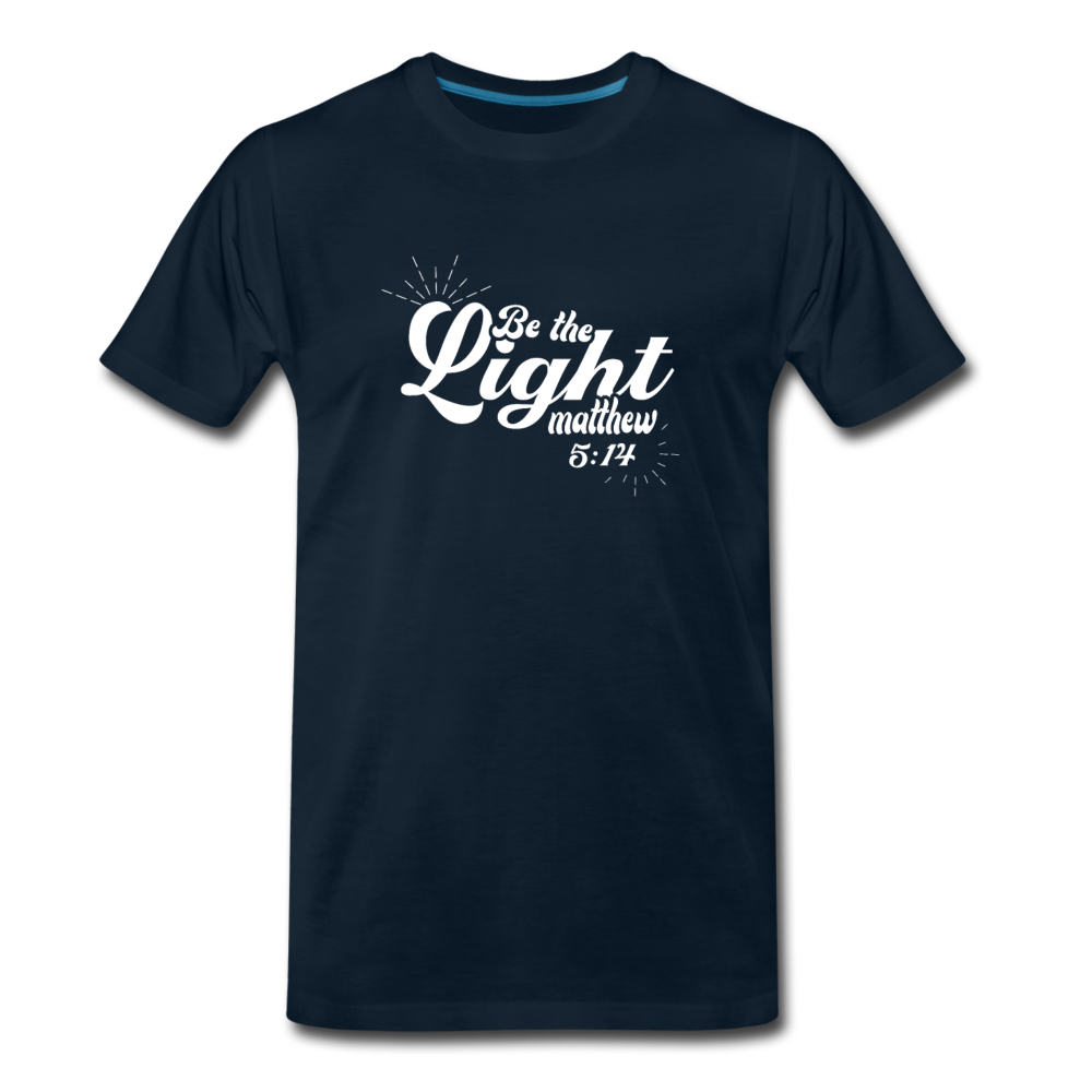 Men's Premium Be the Light T-Shirt - deep navy