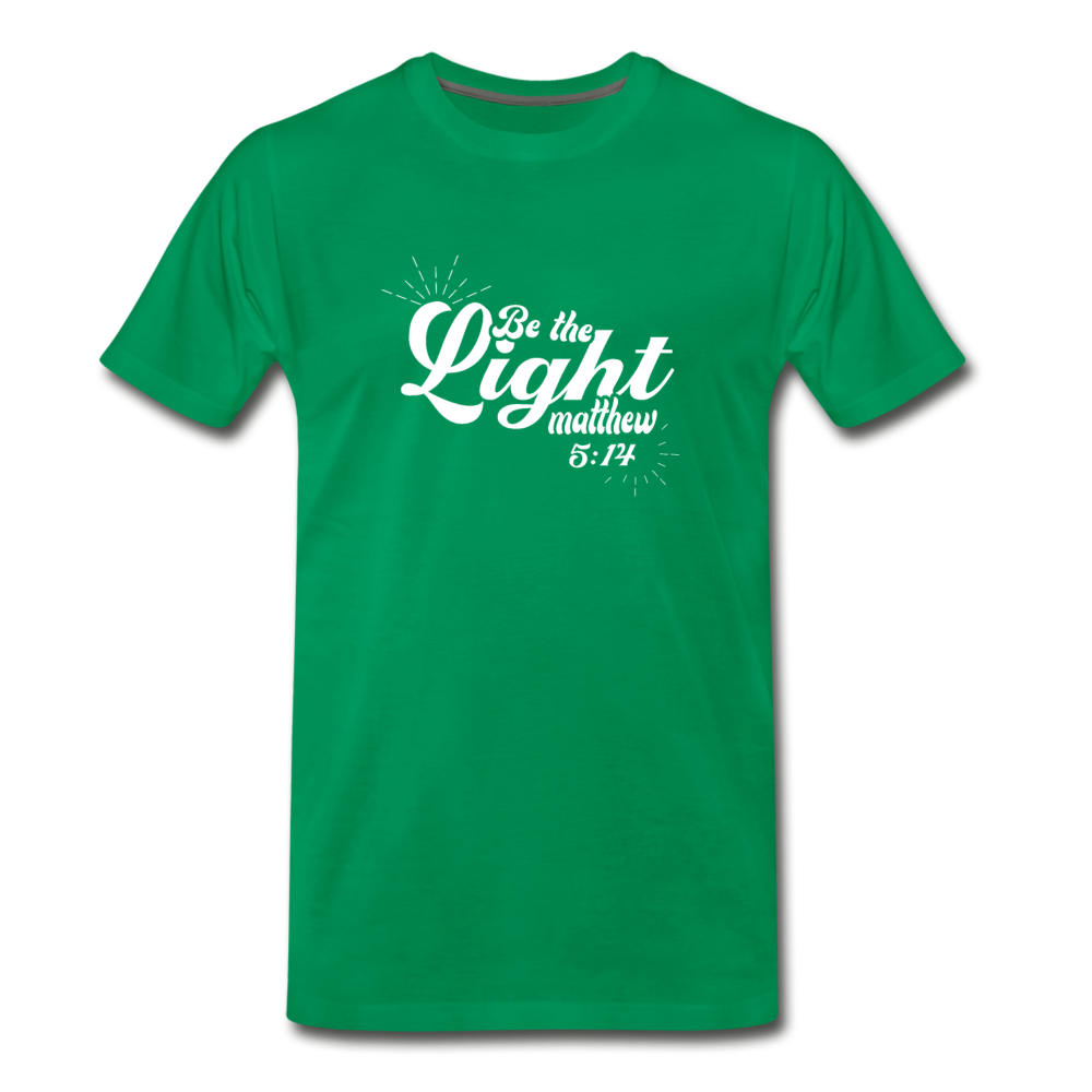 Men's Premium Be the Light T-Shirt - kelly green