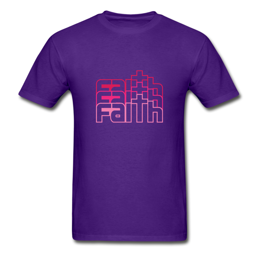 Gildan Ultra Cotton Adult Faith T-Shirt - purple