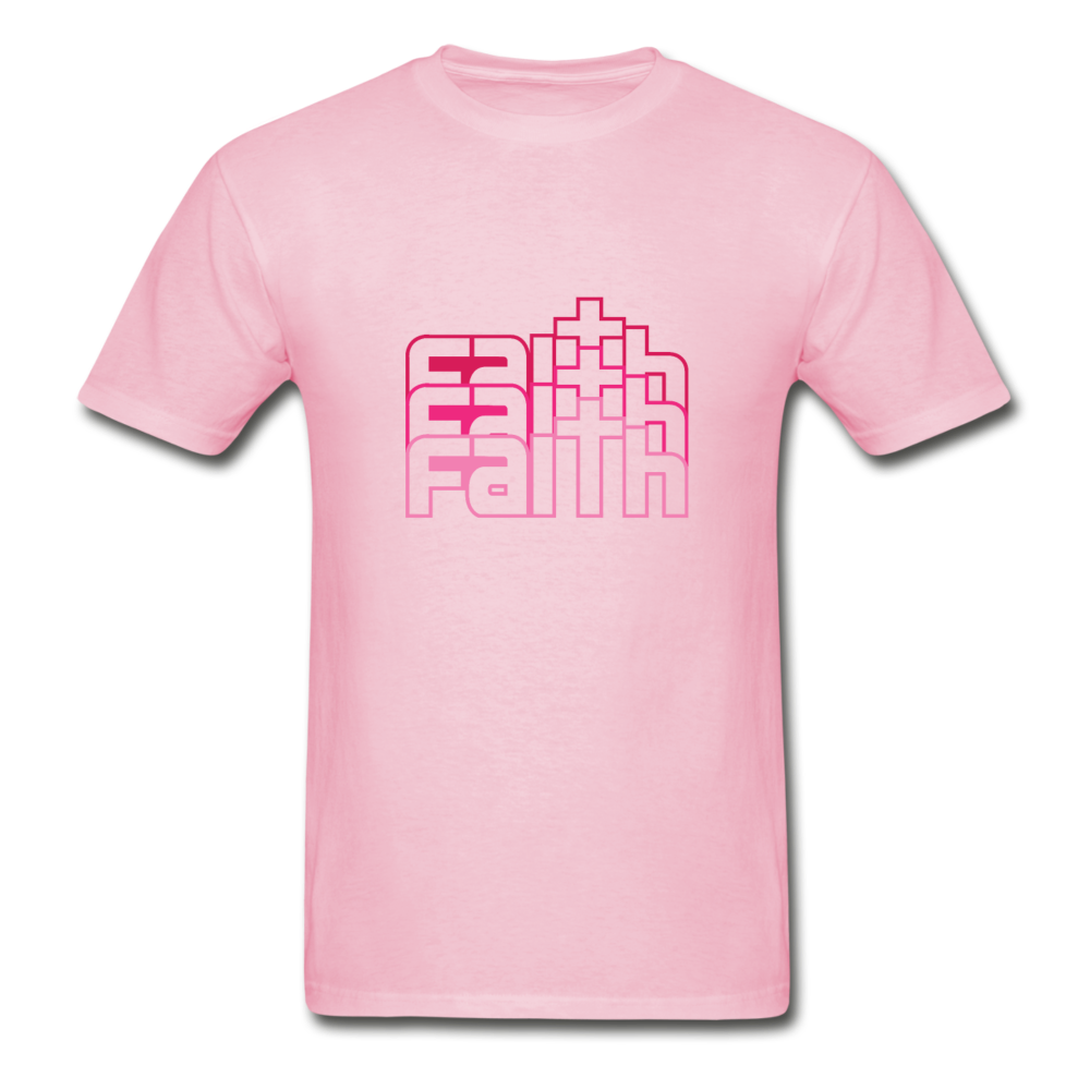 Gildan Ultra Cotton Adult Faith T-Shirt - light pink