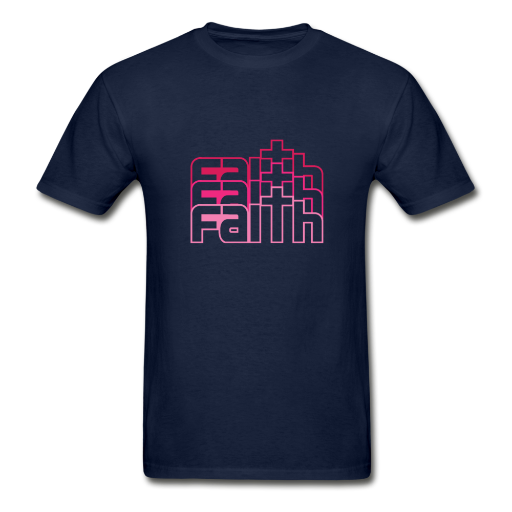 Gildan Ultra Cotton Adult Faith T-Shirt - navy