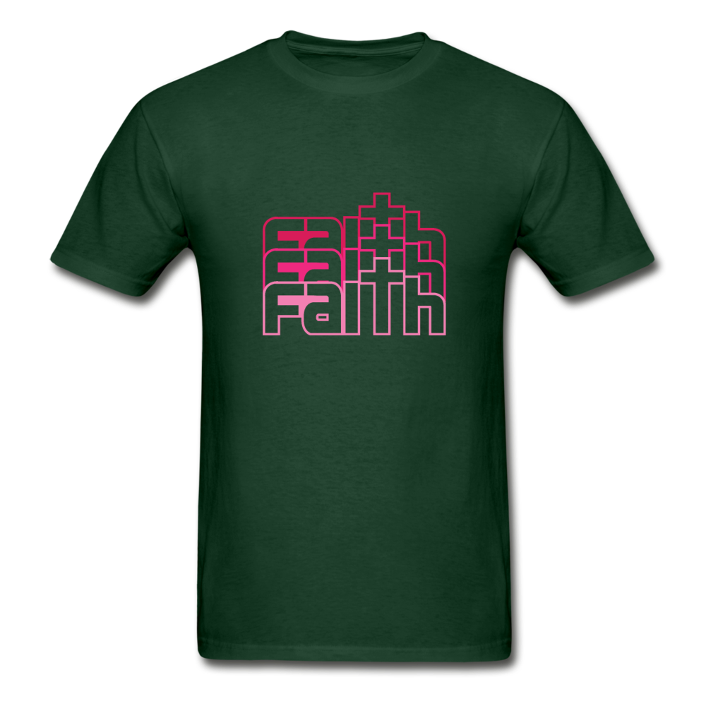 Gildan Ultra Cotton Adult Faith T-Shirt - forest green