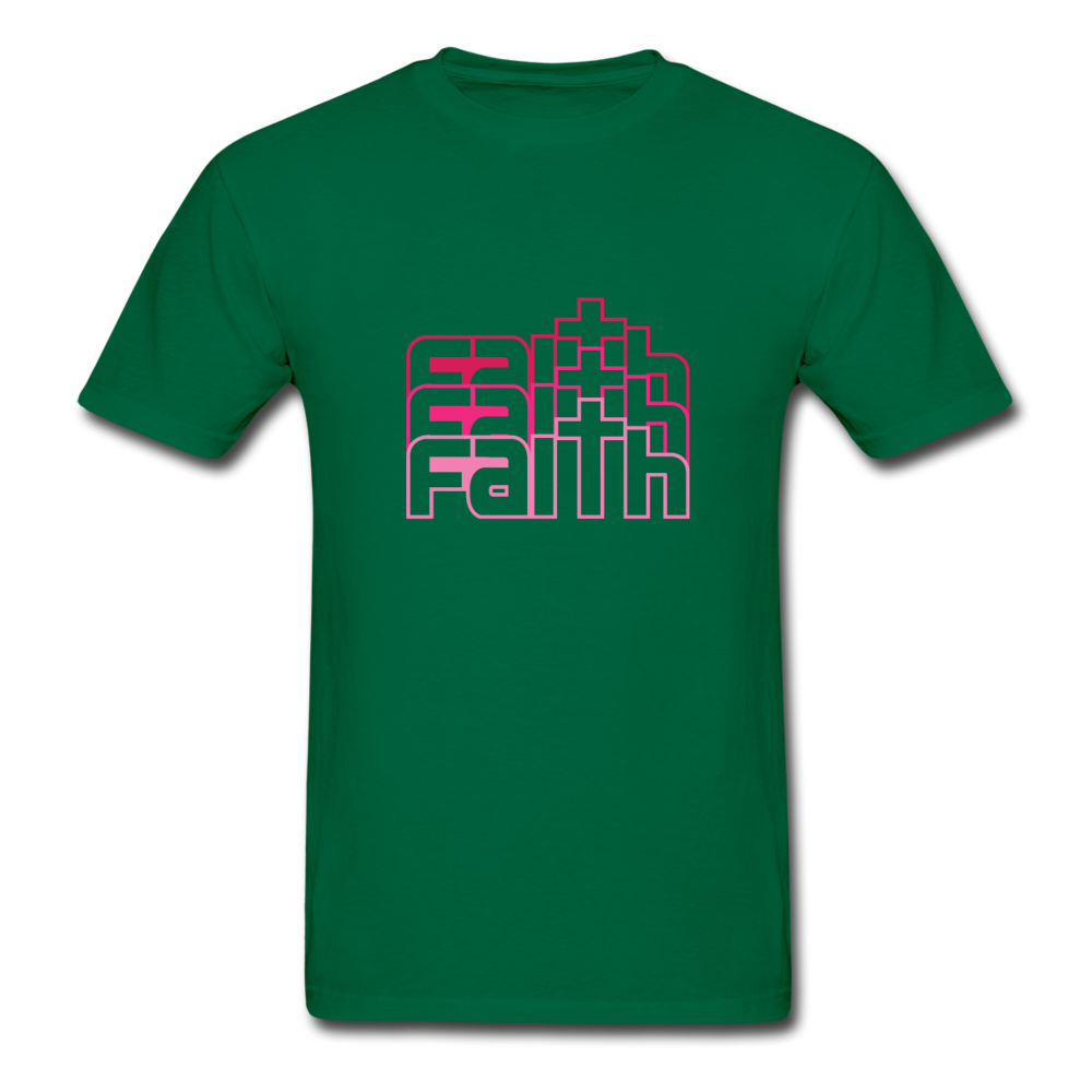 Gildan Ultra Cotton Adult Faith T-Shirt - bottlegreen